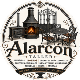Emblema de Chimeneas Alarcón, taller de forja